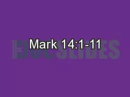 Mark 14:1-11