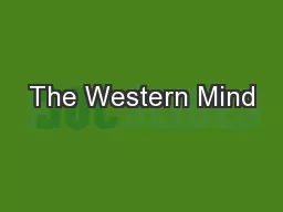 The Western Mind