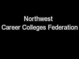Northwest Career Colleges Federation
