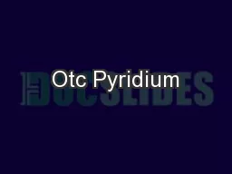 Otc Pyridium