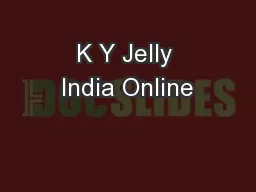 K Y Jelly India Online