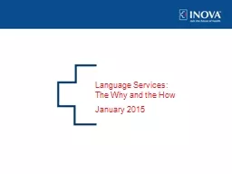 0 Language Services:   The Why and the How