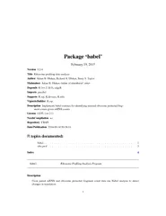 Package babel February   Version