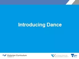 Introducing Dance