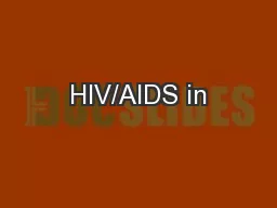 HIV/AIDS in