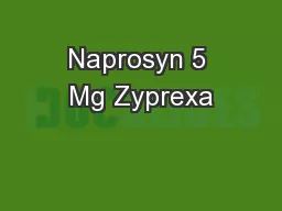 Naprosyn 5 Mg Zyprexa