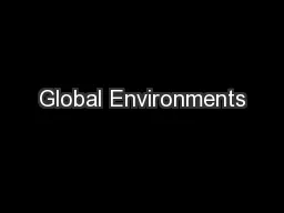 Global Environments