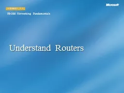 Understand Routers