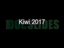 Kiwi 2017