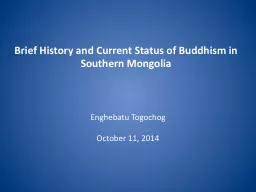 Brief History and Current Status of Buddhism