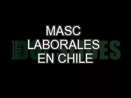 MASC LABORALES EN CHILE