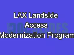 LAX Landside Access Modernization Program