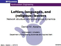 Lefties, languages, and (religious) leavers