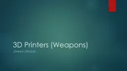 3D Printers (Weapons)