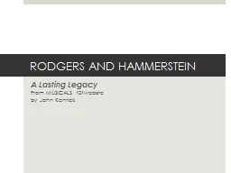 RODGERS AND HAMMERSTEIN