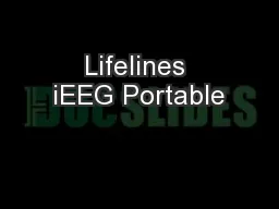Lifelines iEEG Portable