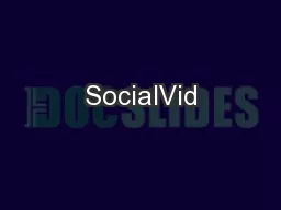 SocialVid