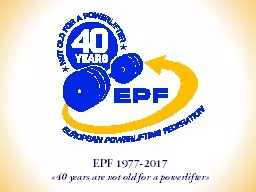 EPF 1977-2017