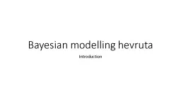 Bayesian modelling
