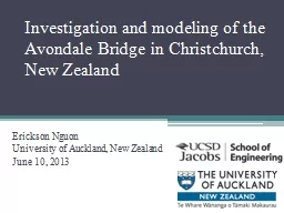 Investigation and modeling of the  Avondale Bridge in Chris