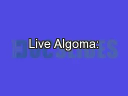 Live Algoma: