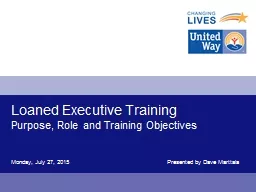 Loaned Executive Training