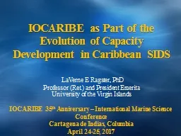 IOCARIBE as Part of the Evolution of Capacity Development i