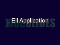 EII Application