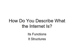 How Do You Describe What the Internet Is?