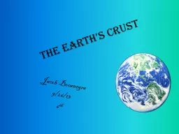 The Earth’s Crust