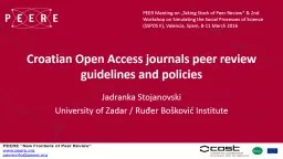 Croatian Open Access journals