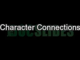 Character Connections