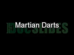 Martian Darts