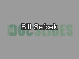 Bill Sefcek