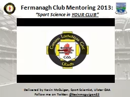 b Fermanagh Club Mentoring 2013: