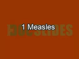 1 Measles & Rubella Initiative