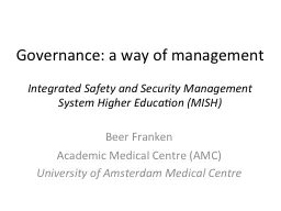 Governance: a way of management