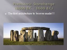 Prehistoric Stonehenge