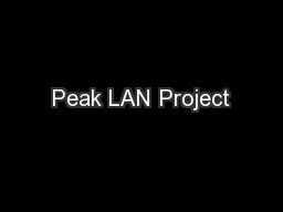 Peak LAN Project