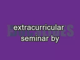 extracurricular seminar by