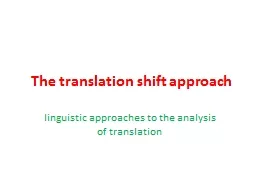 The translation shift