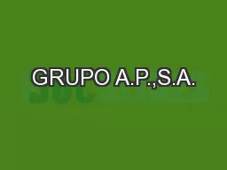 GRUPO A.P.,S.A.