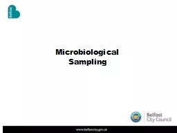 Microbiological Sampling
