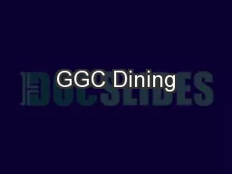 GGC Dining