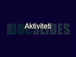 Aktiviteti
