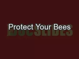 Protect Your Bees
