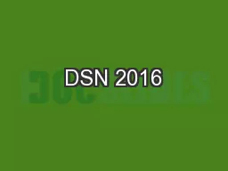 DSN 2016