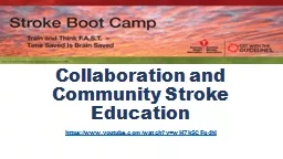 Collaboration and Community Stroke Education