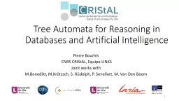 Tree Automata for Reasoning in Databases and Artificial Int