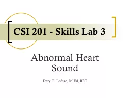 CSI 201 - Skills